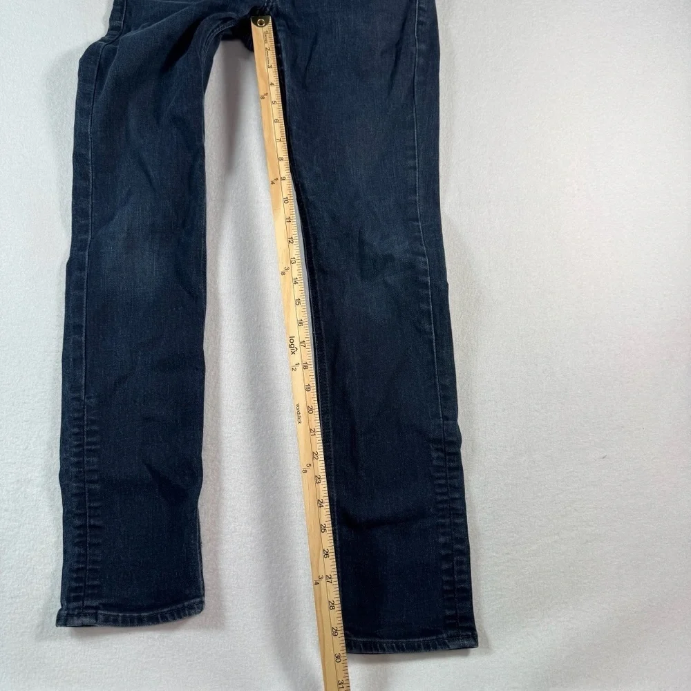 Levis Jeans Mens 30 Blue 511 Slim Straight Mid Rise Dark Wash Stretch